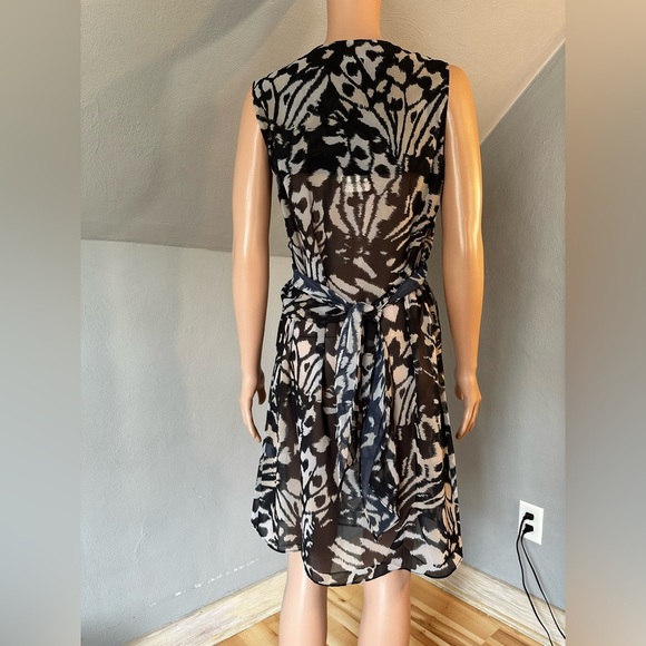 Gottex Miss Butterfly High Neck Sleeveless Sheer Beach Dress Cover-Up Medium NWT - Picture 8 of 8